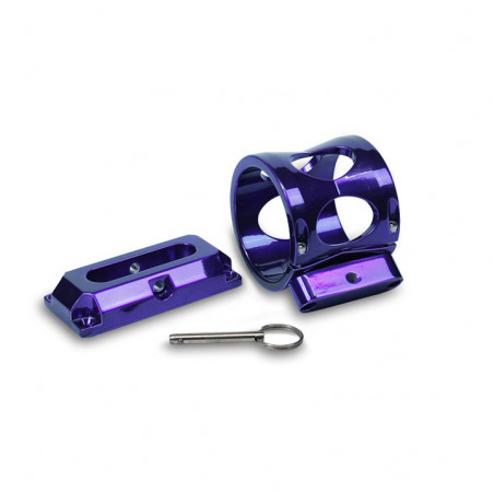 Eddie Motorsports Extinguisher Bracket for 2.5lb Extinguisher, Purple