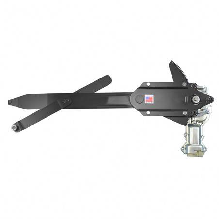 Front Power Window Retrofit Kit, Black Illuminated Door Mounted Switches