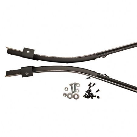 2dr Sedan Quarter Window Glass Run Channel Kit without Chrome Bead