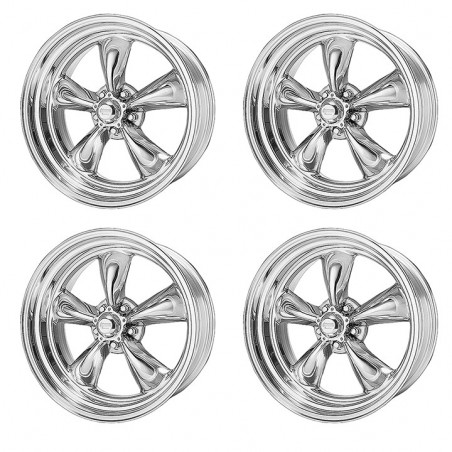 American Racing Classic Torq Thrust 2 Wheel Kit, 15x7 Polished