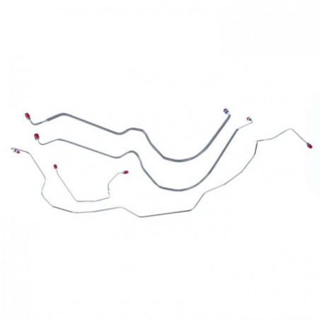 Front Brake Line Kit, Stainless Steel