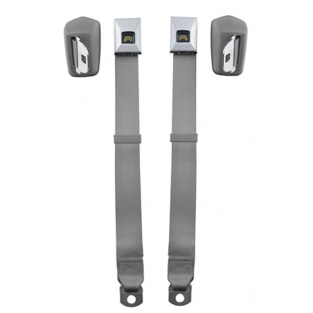 Deluxe Fisher Coach Front Seat Belts, Pair, Blue