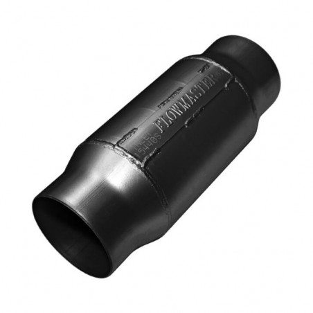 Flowmaster Outlaw Series Short Race Muffler, 4 In. Center Inlet, 4 In. Center Outlet, Aggressive