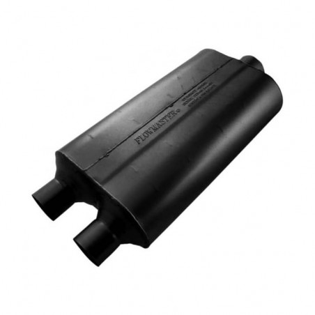 Flowmaster Super 50 Muffler, 2.25 In. Dual Inlet, 3 In. Center Outlet, Mild Tone