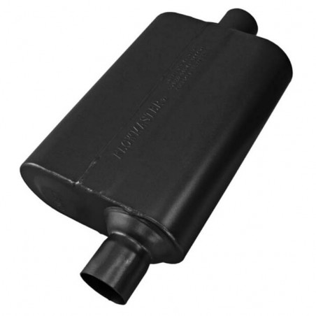 Flowmaster Super 44 Series Muffler 409S, 2.25 In. Offset Inlet, 2.25 In. Center Outlet, Aggressive