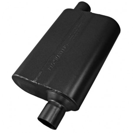 Flowmaster Super 44 Series Muffler 409S, 2.25 In. Offset Inlet, 2.25 In. Offset Outlet, Aggressive