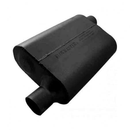 Flowmaster 40 Series Delta Muffler, 2.25 In. Offset Inlet, 2.25 In. Offset Outlet, Aggressive