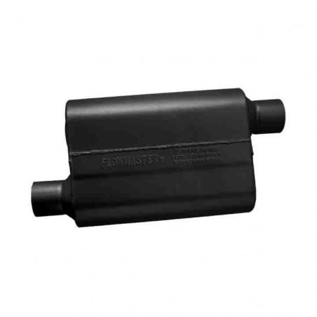 Flowmaster 40 Series Delta Muffler, 2.5 In. Offset Inlet, 2.5 In. Offset Outlet, Aggressive