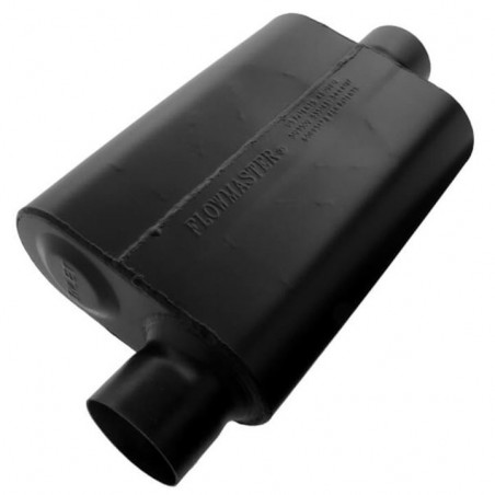 Flowmaster Super 44 Series Muffler, 3 In. Offset Inlet, 3 In. Center Outlet, Aggressive