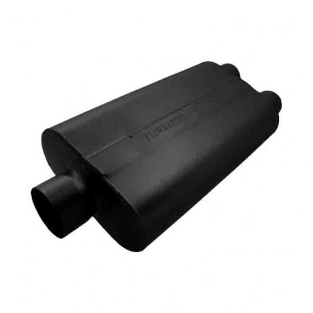 Flowmaster 50 Series Delta Muffler, 3 In. Center Inlet, 2.5 In. Dual Outlet, Moderate