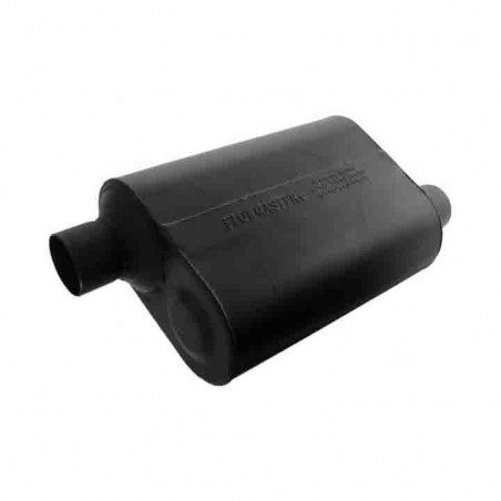 Flowmaster Super 40 Series Muffler, 2.5 In. Offset Inlet, 2.5 In. Offset Outlet, Aggressive