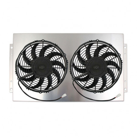 Frostbite High Performance Fan & Shroud Package, 2 x 12 In. Fans
