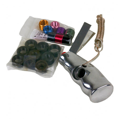 Hurst T Handle, Universal Thread, Polished Aluminum with 12v Switch