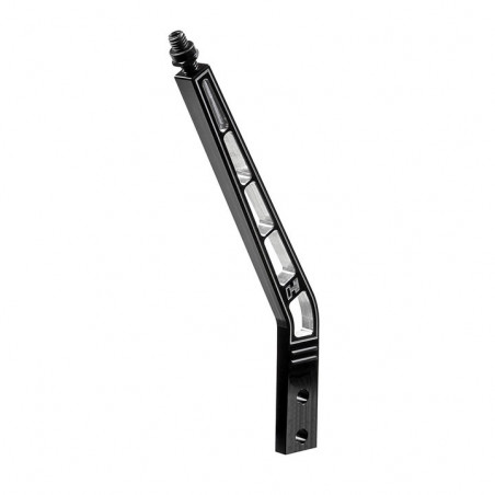 Hurst Shifter Stick, 10 Inch Lay Back, Black Aluminum