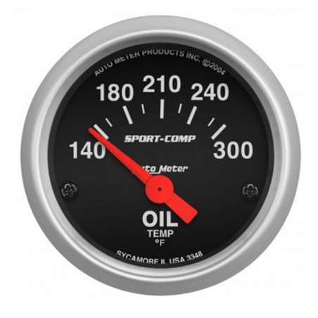 AutoMeter 2-1/16in. Oil Temperature Gauge, 140-300F, Sport-Comp