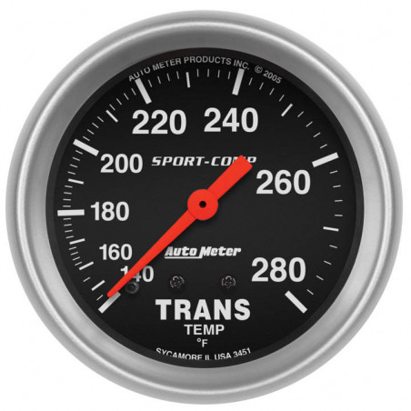 AutoMeter 2-5/8in. Transmission Temperature Gauge, 140-280F, Sport-Comp