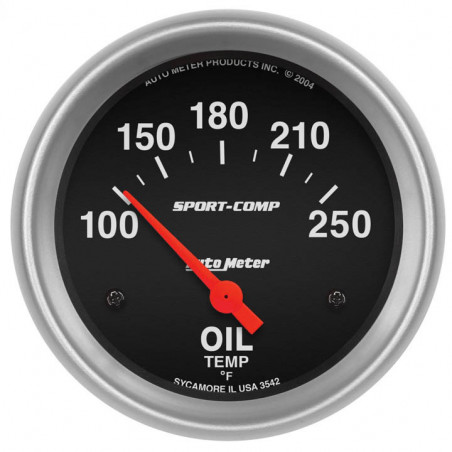 AutoMeter 2-5/8in. Oil Temperature Gauge, 100-250F, Sport-Comp