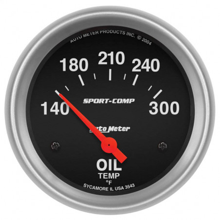 AutoMeter 2-5/8in. Oil Temperature Gauge, 140-300F, Sport-Comp
