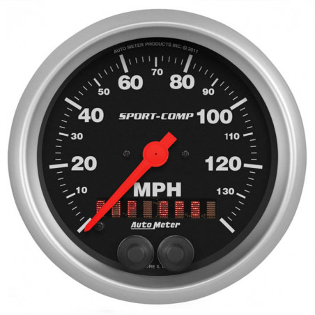 AutoMeter 3-3/8in. GPS Speedometer, 0-140 MPH, Sport-Comp