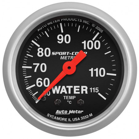 AutoMeter 2-1/16in. Water Temperature Gauge, 50-115C, Sport-Comp