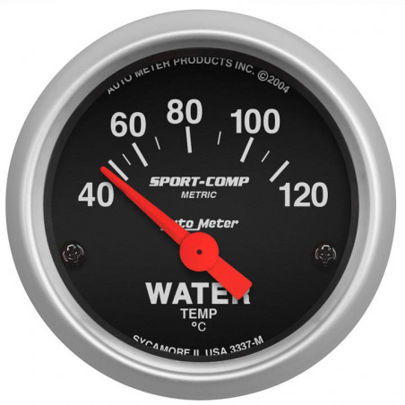 AutoMeter 2-1/16in. Water Temperature Gauge, 40-120C, Sport-Comp