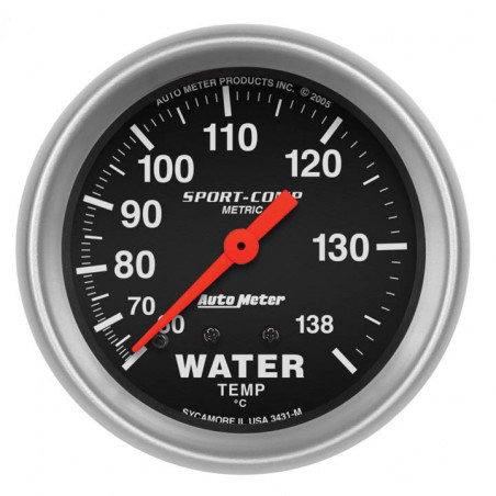 AutoMeter 2-5/8in. Water Temperature Gauge, 60-140C, Sport-Comp