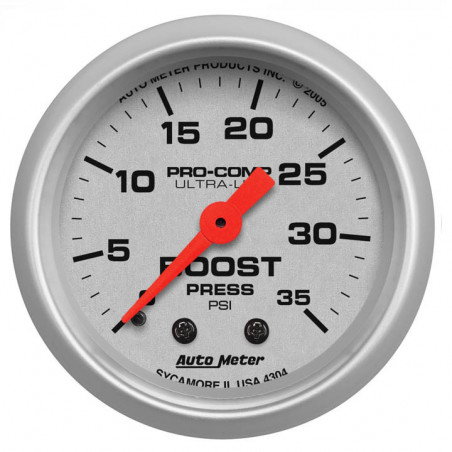 AutoMeter 2-1/16in. Boost Gauge, 0-35 PSI, Ultra-Lite