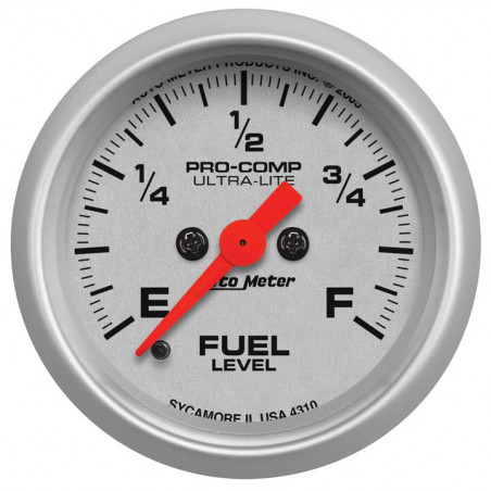 AutoMeter 2-1/16in. Fuel Pressure Gauge, 0-15 PSI, Mechanical, Ultra-Lite