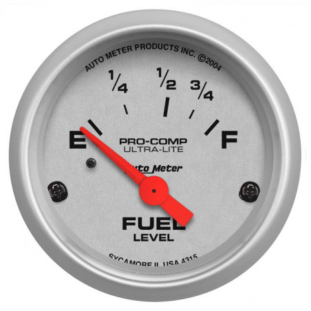 AutoMeter 2-1/16in. Fuel Level Gauge, 73-10 Ohm, Ul