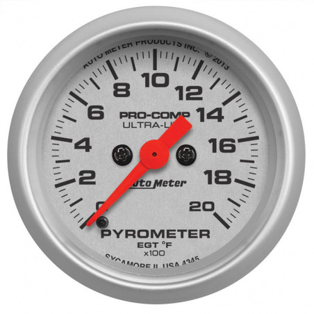 AutoMeter 2-1/16in. Pyrometer, 0-2000F, Ultra-Lite