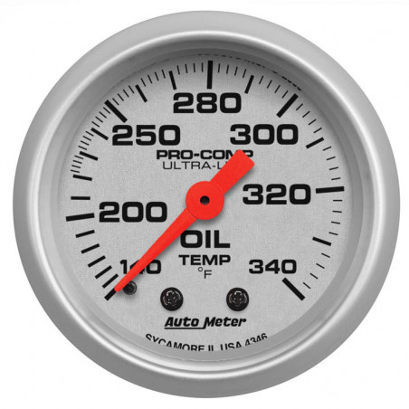 AutoMeter 2-1/16in. Oil Tank Temperature Gauge, 140-340F, Ultra-Lite
