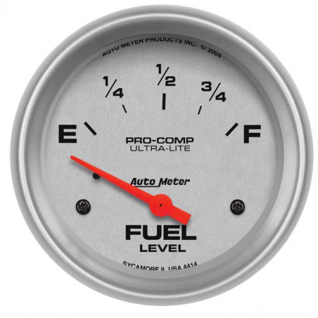 AutoMeter 2-5/8in. Fuel Level Gauge, 0-90 Ohm, SSE, Ultra-Lite