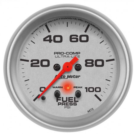 AutoMeter 2-5/8in. Fuel Pressure Gauge, 0-100 PSI, Stepper Motor, Ultra-Lite