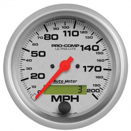 AutoMeter 3-3/8in. Speedometer, 0-200 MPH, Ultra-Lite