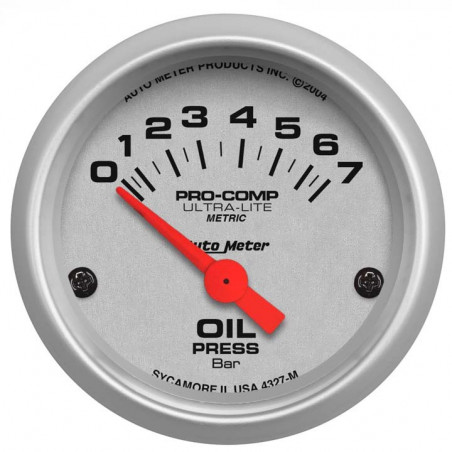 AutoMeter 2-1/16in. Oil Pressure Gauge, 0-7 Bar, Ultra-Lite