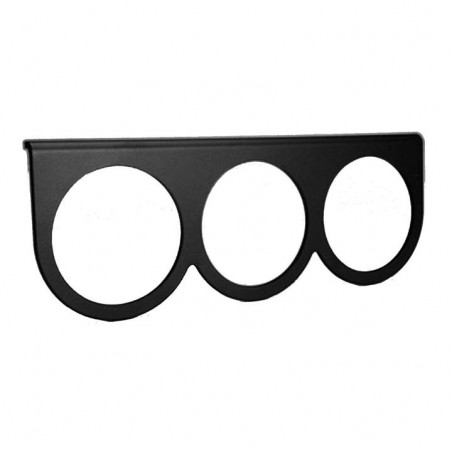 AutoMeter Gauge Mounting Panel, Triple, 2-5/8in., Black, Aluminum