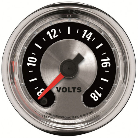 AutoMeter 2-1/16in. Voltmeter, 8-18V, Stepper Motor, American Muscle