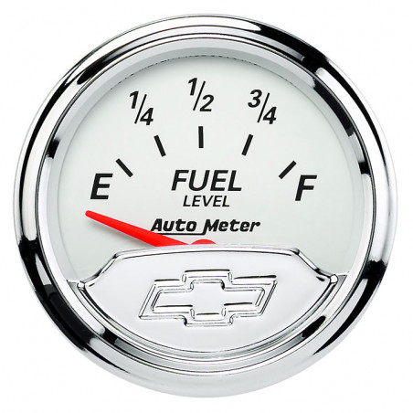 AutoMeter 2-1/16in. Fuel Level Gauge, 240-33 Ohm SSE, Chevy Vintage