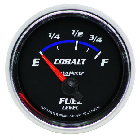AutoMeter 2-1/16in. Fuel Level Gauge, 73 E 8-12F Ohm, Cobalt
