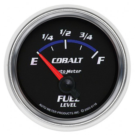 AutoMeter 2-1/16in. Fuel Level Gauge, 240-33 Ohm, SSE, Cobalt