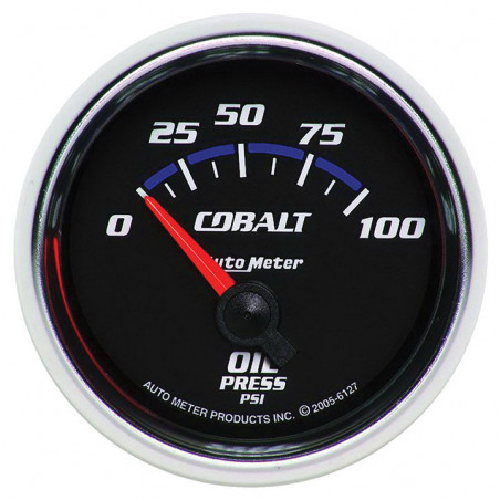 AutoMeter 2-1/16in. Oil Pressure Gauge, 0-100 PSI, Air Core, Cobalt