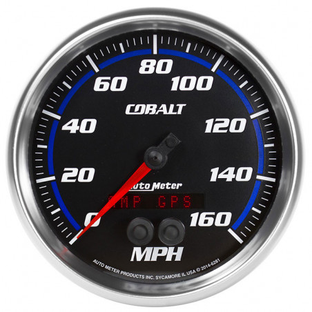 AutoMeter 5in. GPS Speedometer, 0-160 MPH, Cobalt