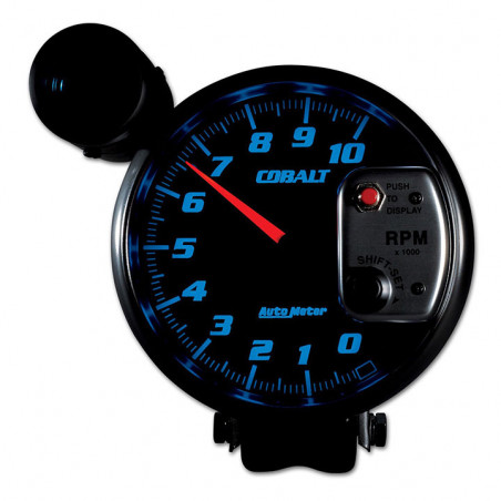 AutoMeter 5in. Pedestal Tachometer, 0-10,000 RPM, Cobalt