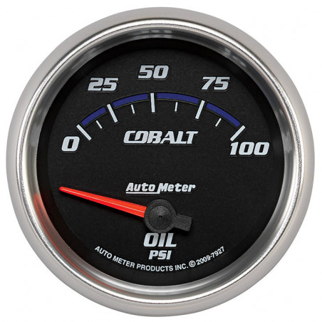 AutoMeter 2-5/8in. Oil Pressure Gauge, 0-100 PSI, Air-Core, Cobalt