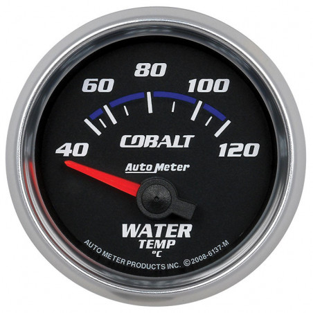 AutoMeter 2-1/16in. Water Temperature Gauge, 40-120C, Cobalt