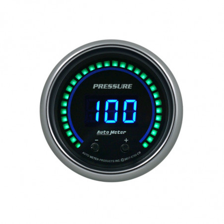 AutoMeter 2-1/16in. Two Channel Fluid Pressure Gauge, Selectable Scale PSI/Bar, Cobalt Elite Digital