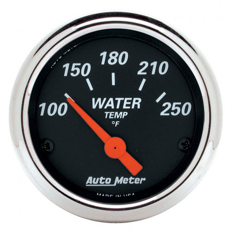 AutoMeter 2-1/16in. Water Temperature Gauge, 100-250F, Designer Black