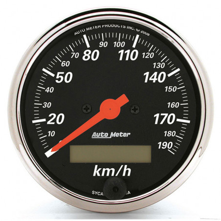 AutoMeter 3-1/8in. Speedometer, 0-190 KPH, Designer Black