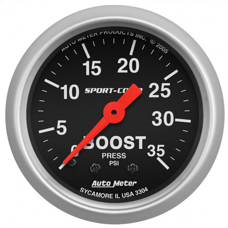 AutoMeter 2-1/16in. Boost Gauge, 0-35 PSI, Sport-Comp