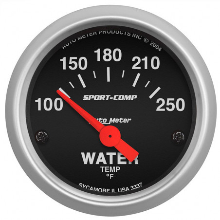 AutoMeter 2-1/16in. Water Temperature Gauge, 100-250F, Sport-Comp